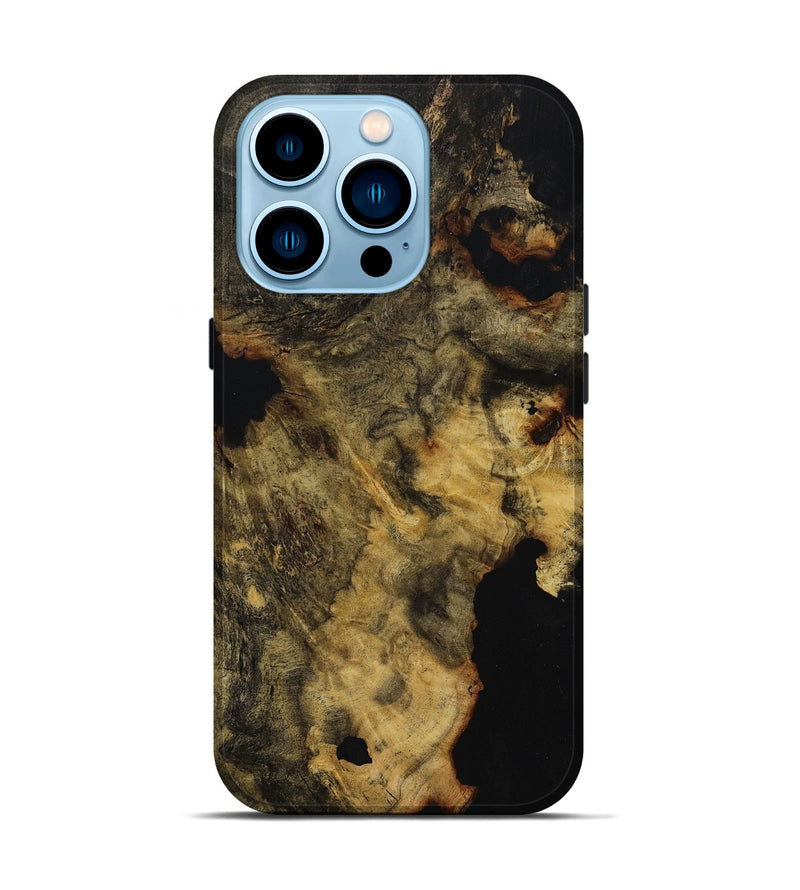 iPhone 14 Pro Burl Wood Live Edge Phone Case - Aurora (Wood Burl, 654482)