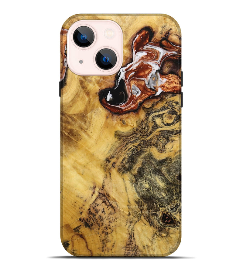 iPhone 14 Plus Burl Wood Live Edge Phone Case - Cassandra (Wood Burl, 654493)