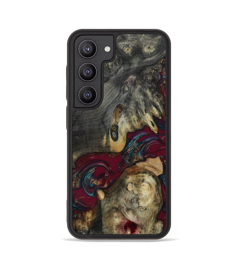 Galaxy S23 Wood+Resin Phone Case - Emil (Red, 654581)