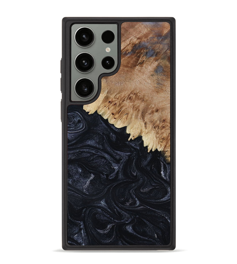 Galaxy S23 Ultra Wood+Resin Phone Case - Brooks (Gunmetal, 654601)