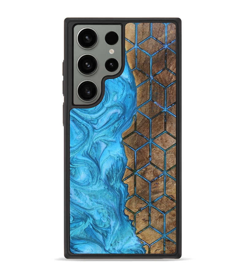Galaxy S23 Ultra Wood+Resin Phone Case - Ariel (Pattern, 654620)