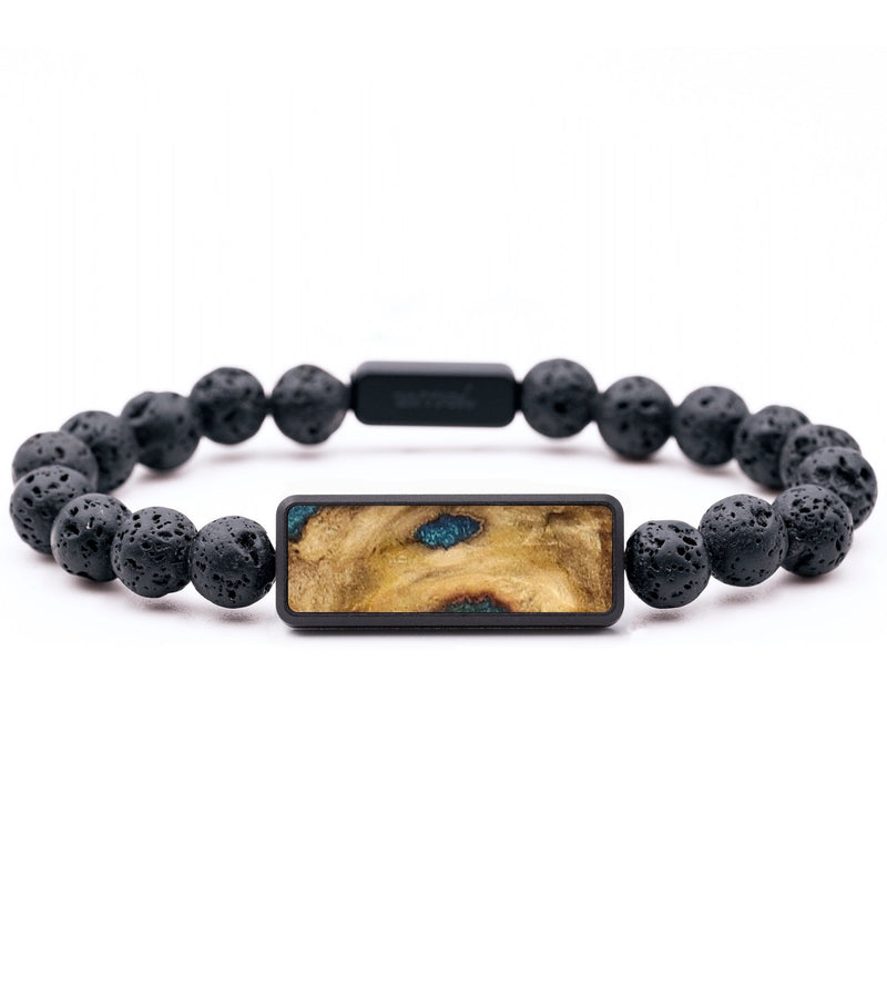 Lava Bead Burl Wood Bracelet - Ronnie (Wood Burl, 654765)
