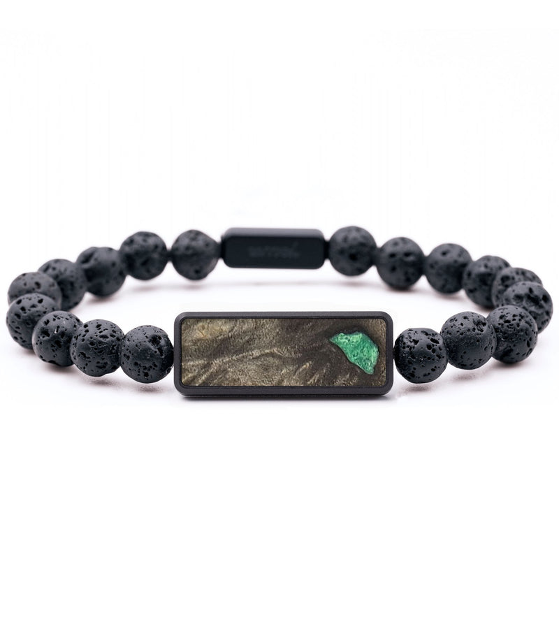 Lava Bead Burl Wood Bracelet - Alaina (Wood Burl, 654772)