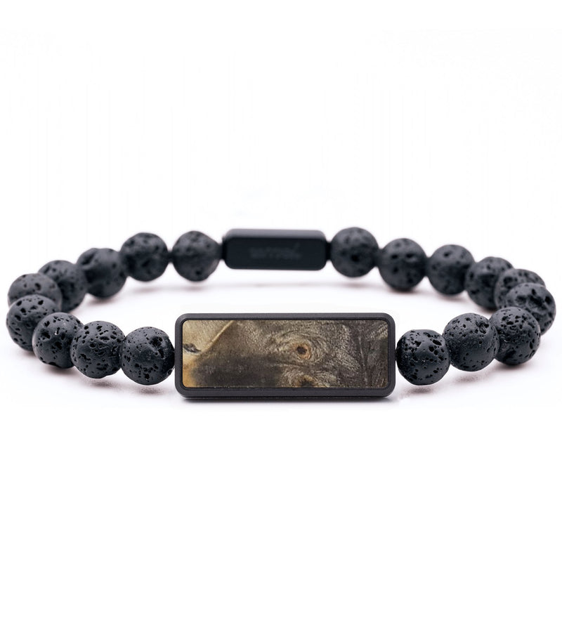 Lava Bead Burl Wood Bracelet - Aria (Wood Burl, 654836)