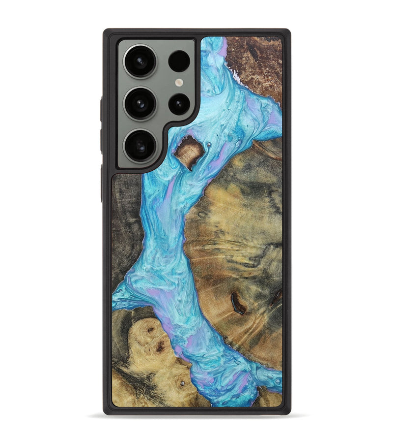 Galaxy S23 Ultra Wood+Resin Phone Case - Deloris (Mosaic, 654993)