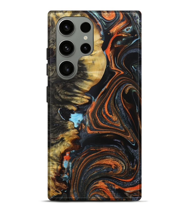 Galaxy S23 Ultra Wood+Resin Live Edge Phone Case - Irving (Gunmetal, 655047)