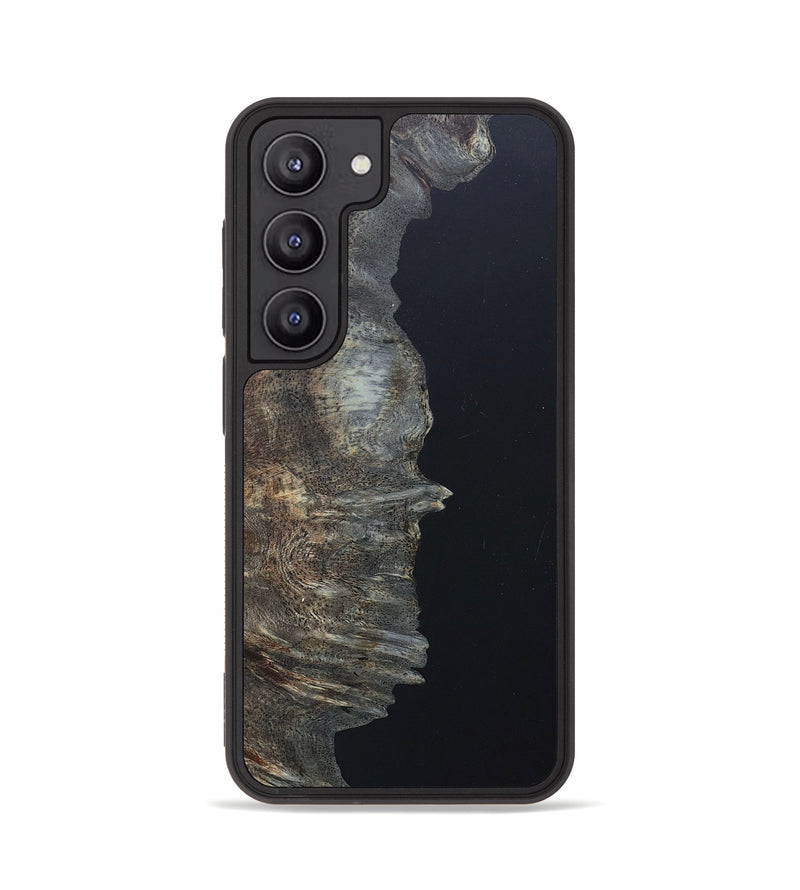 Galaxy S23 Wood+Resin Phone Case - Katlyn (Pure Black, 655128)