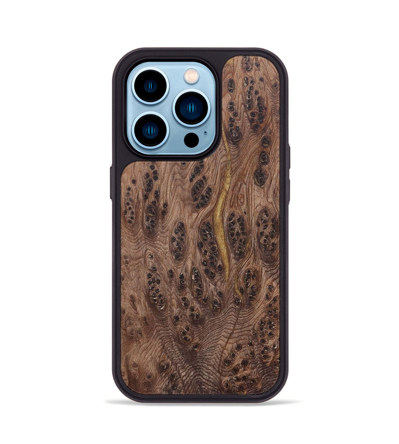 iPhone 14 Pro Wood+Resin Phone Case - Mckenzie (Wood Burl, 655152)