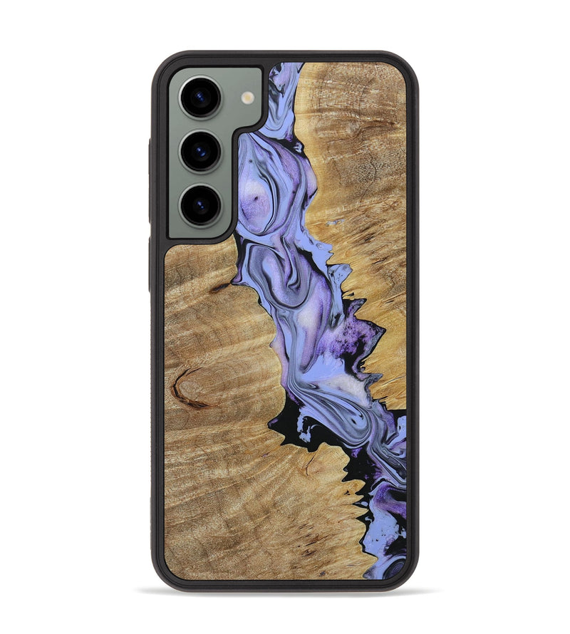 Galaxy S23 Plus Wood+Resin Phone Case - Edmund (Purple, 655257)