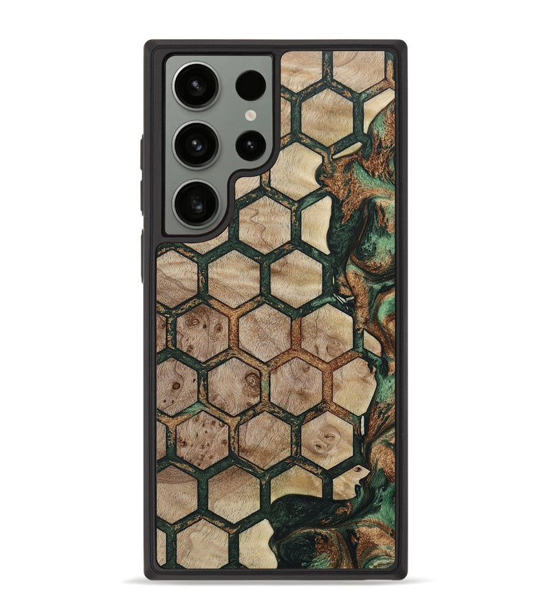 Galaxy S23 Ultra Wood+Resin Phone Case - Kayla (Pattern, 655272)