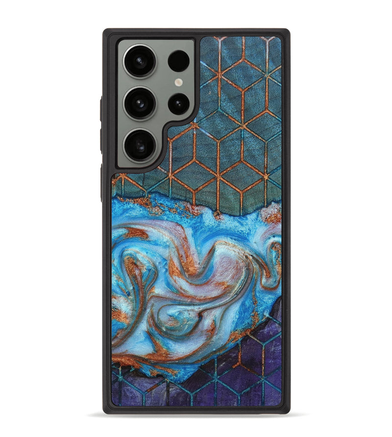 Galaxy S23 Ultra Wood+Resin Phone Case - Maureen (Pattern, 655297)