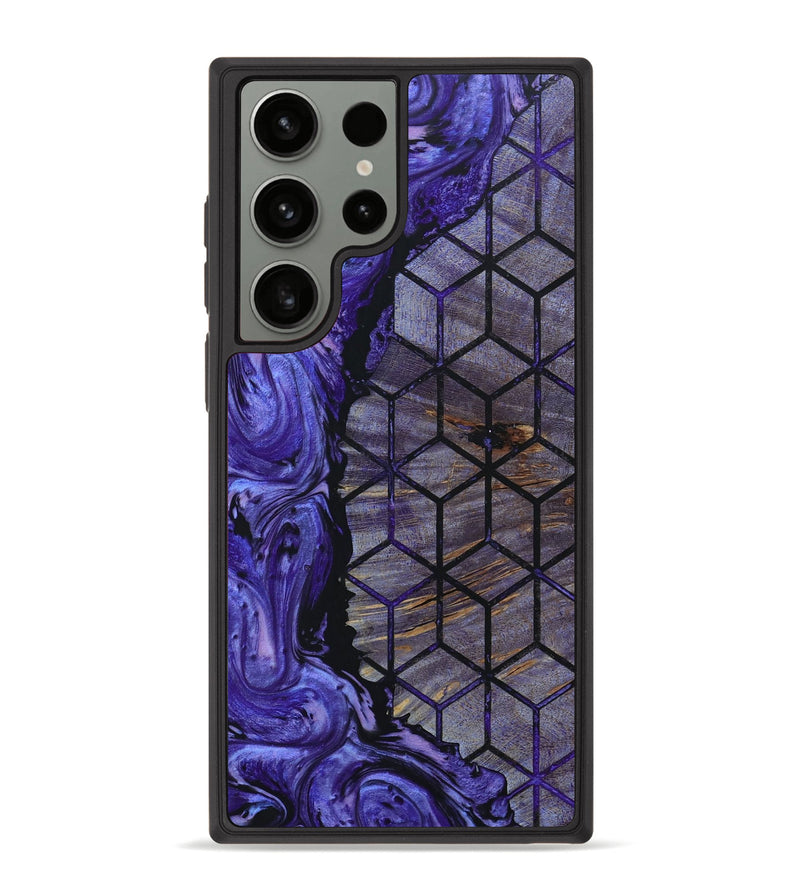 Galaxy S23 Ultra Wood+Resin Phone Case - Barrett (Pattern, 655299)
