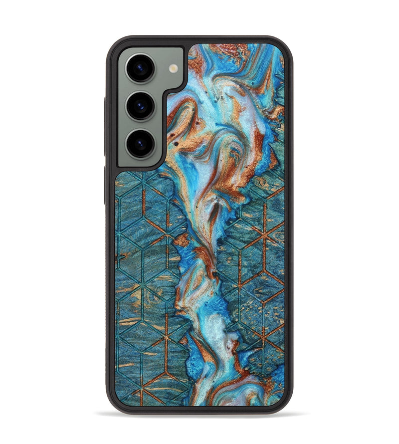 Galaxy S23 Plus Wood+Resin Phone Case - Carissa (Pattern, 655302)