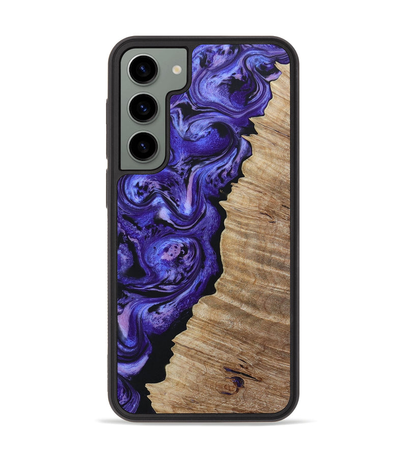 Galaxy S23 Plus Wood+Resin Phone Case - Rhonda (Purple, 655315)