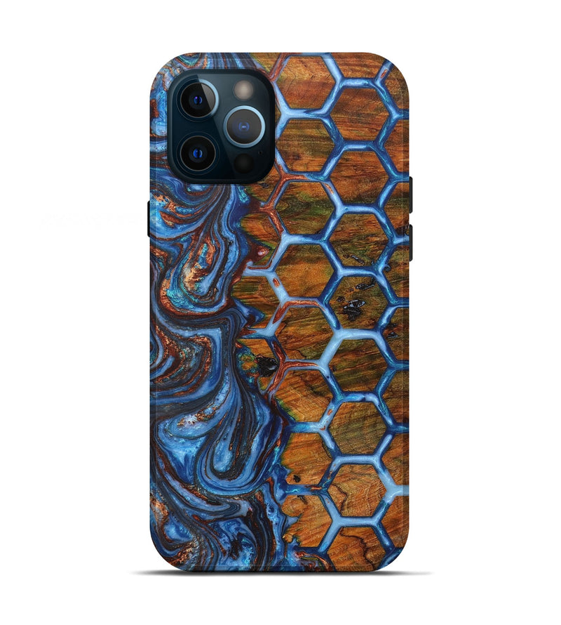 iPhone 12 Pro Wood+Resin Live Edge Phone Case - Glen (Pattern, 655466)