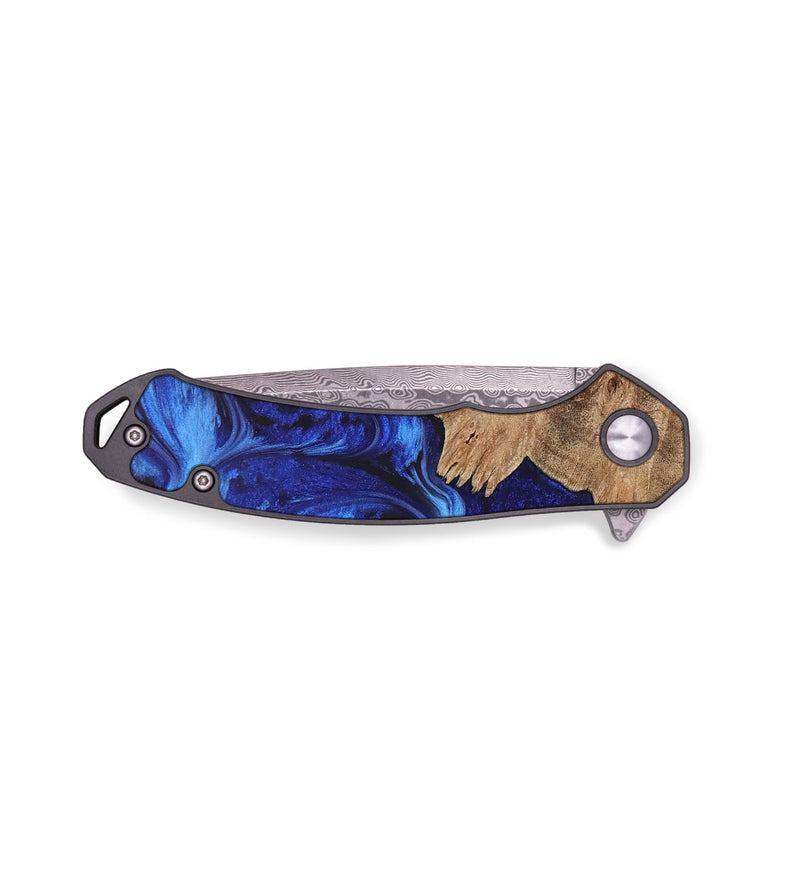 EDC ResinArt Pocket Knife - August (Blue, 655488)