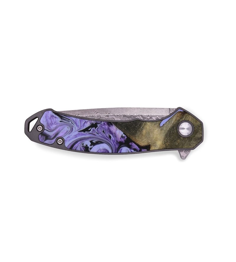 EDC ResinArt Pocket Knife - Melanie (Purple, 655491)