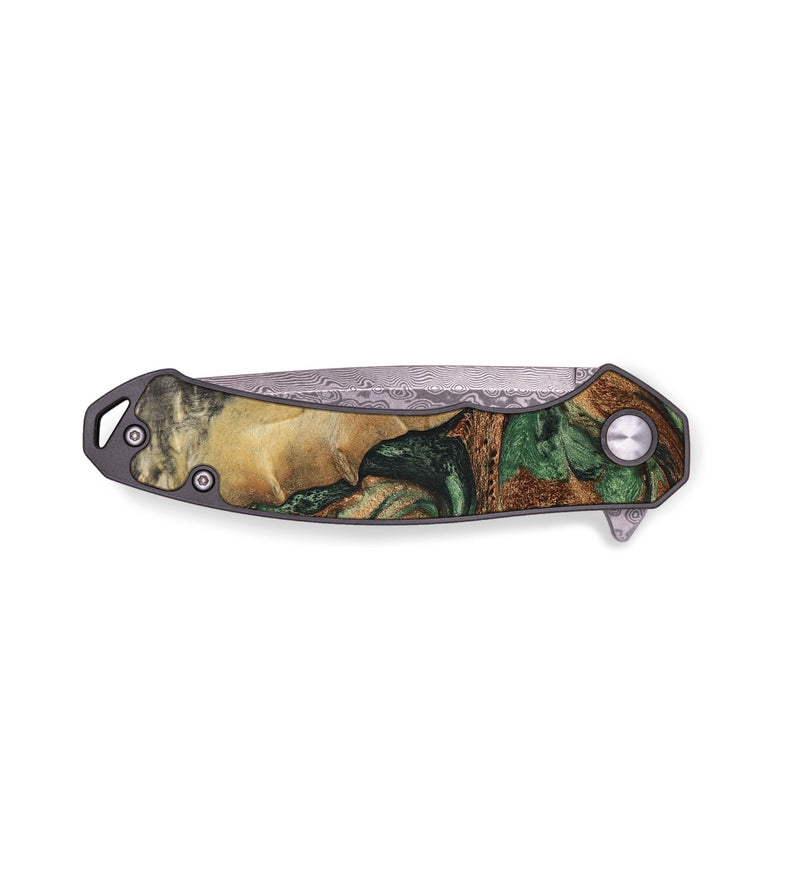 EDC ResinArt Pocket Knife - Shane (Green, 655493)