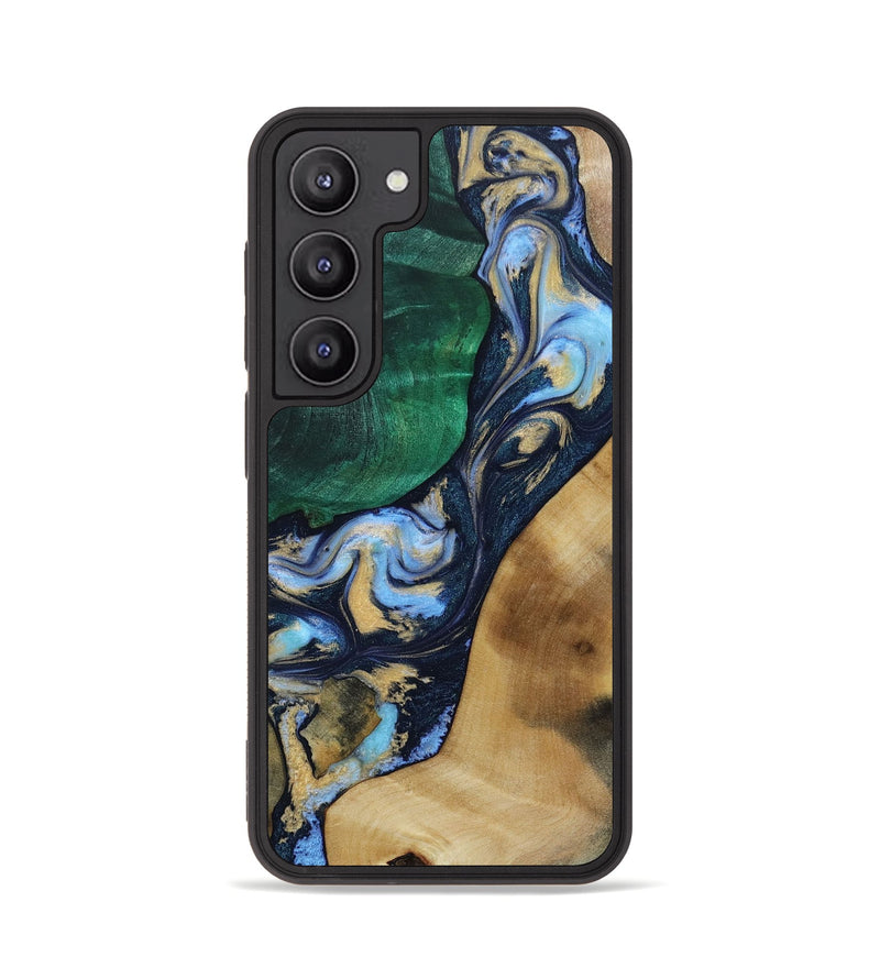 Galaxy S23 Wood+Resin Phone Case - Tabitha (Mosaic, 655513)