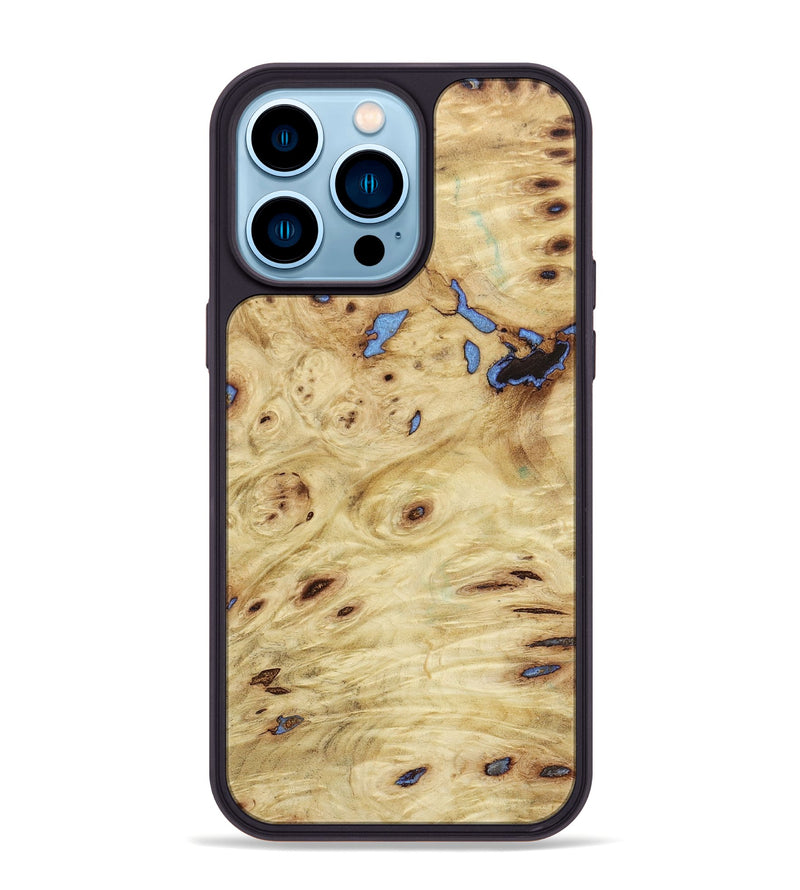 iPhone 14 Pro Max Wood+Resin Phone Case - Kara (Wood Burl, 655548)