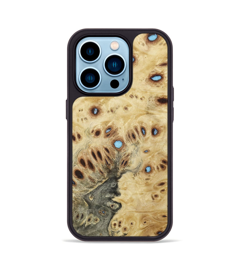 iPhone 14 Pro Wood+Resin Phone Case - Kirk (Wood Burl, 655554)
