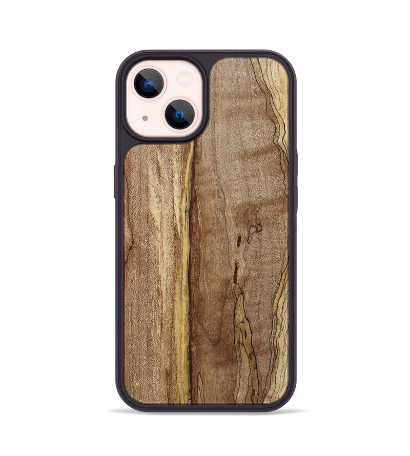 iPhone 14 Wood+Resin Phone Case - Alayna (Wood Burl, 655556)