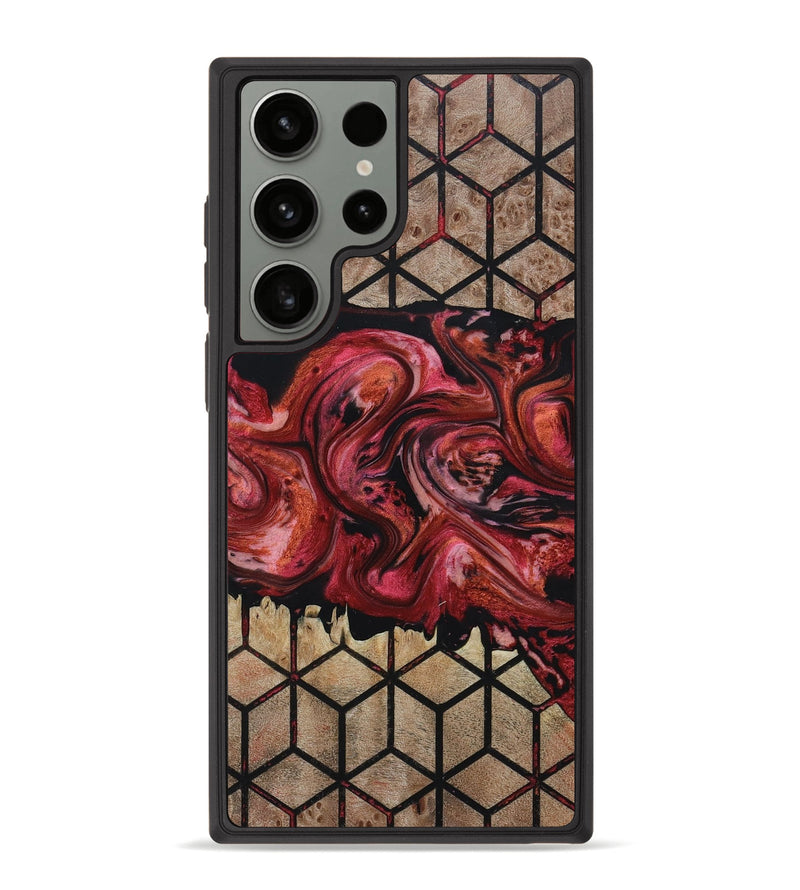 Galaxy S23 Ultra Wood+Resin Phone Case - Katlyn (Pattern, 655591)