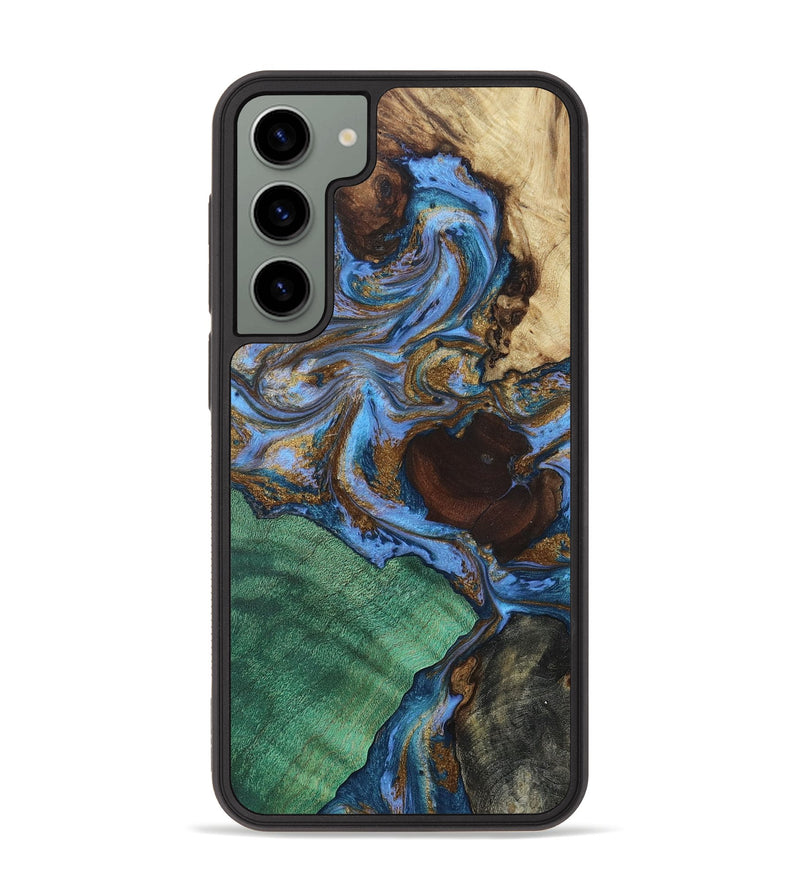 Galaxy S23 Plus Wood+Resin Phone Case - Angelique (Mosaic, 655618)
