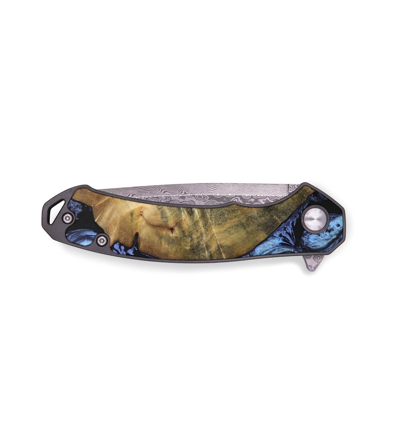 EDC Wood+Resin Pocket Knife - Gilbert (Blue, 655752)