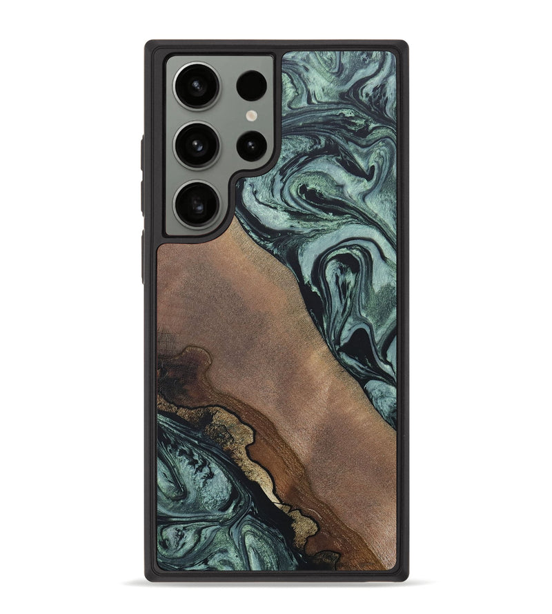 Galaxy S23 Ultra Wood+Resin Phone Case - Sawyer (Green, 655781)