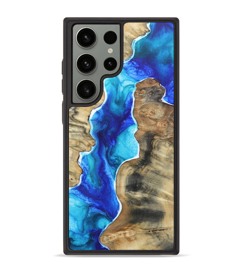 Galaxy S23 Ultra Wood+Resin Phone Case - Emely (Watercolor, 655882)