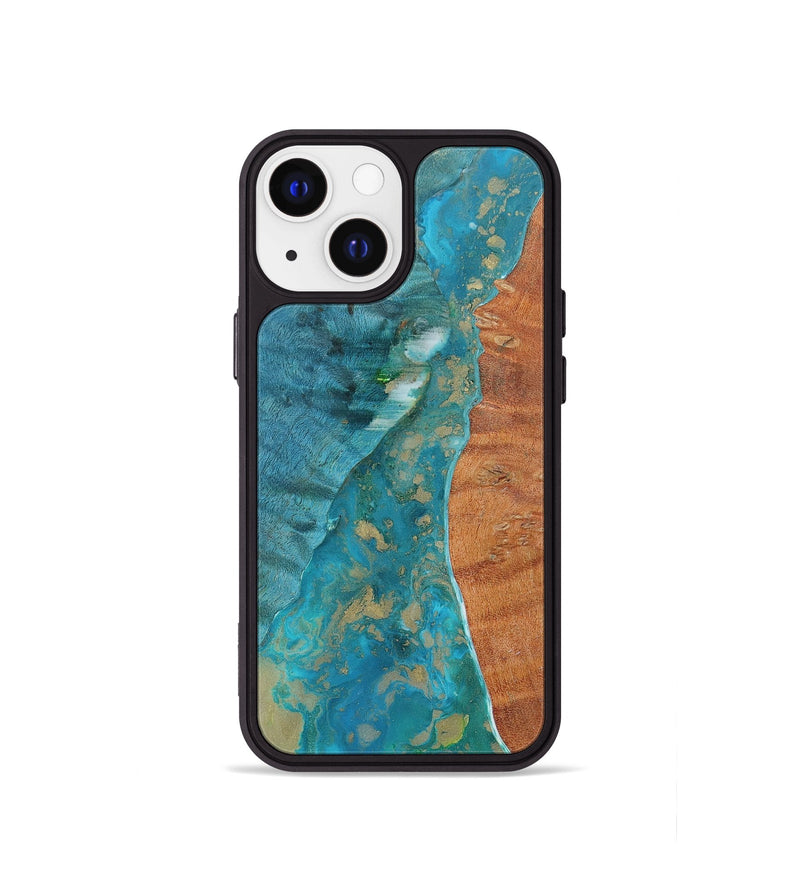 iPhone 13 mini Wood+Resin Phone Case - Nolan (Watercolor, 655895)