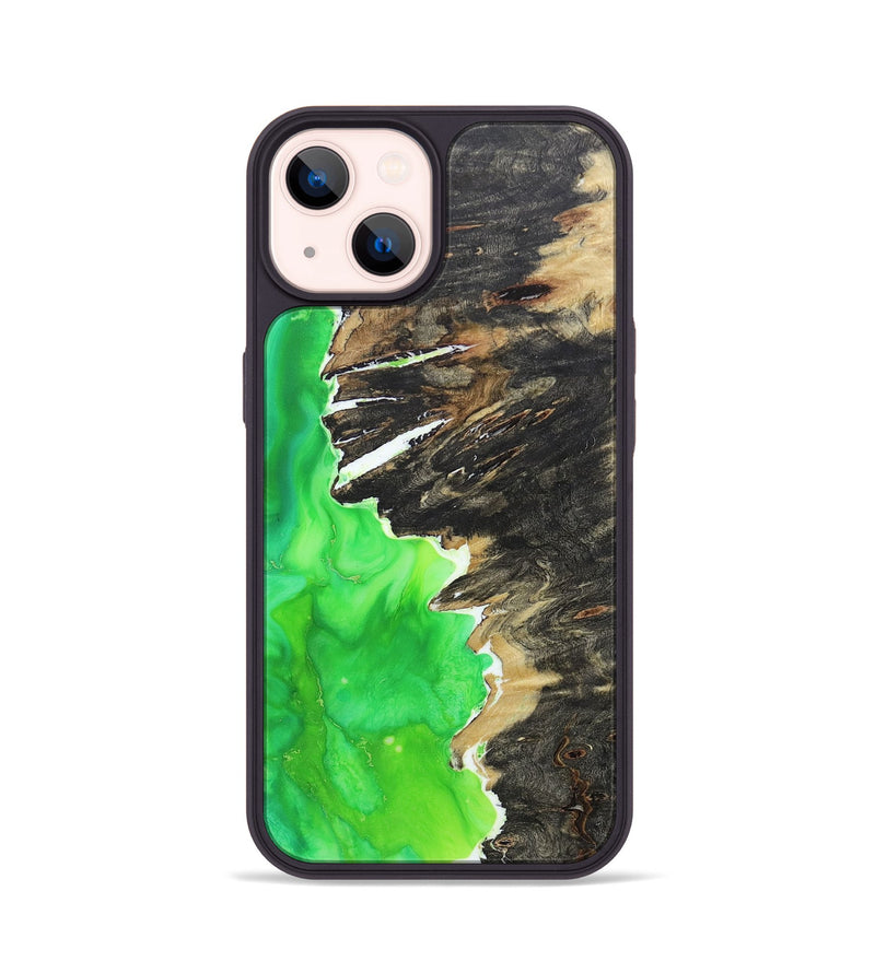 iPhone 14 Wood+Resin Phone Case - Lola (Watercolor, 655908)