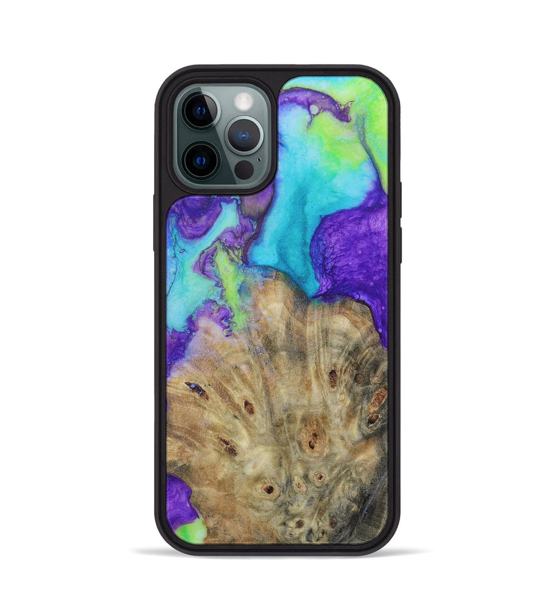 iPhone 12 Pro Wood+Resin Phone Case - Hudson (Watercolor, 655919)