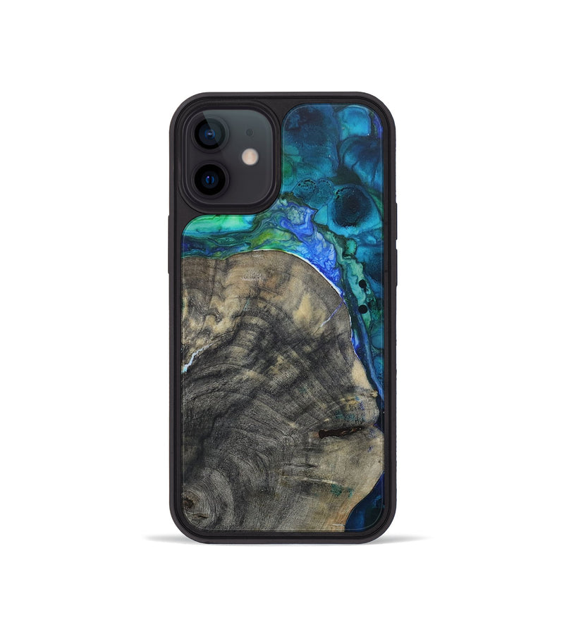 iPhone 12 mini Wood+Resin Phone Case - Eliza (Watercolor, 655951)