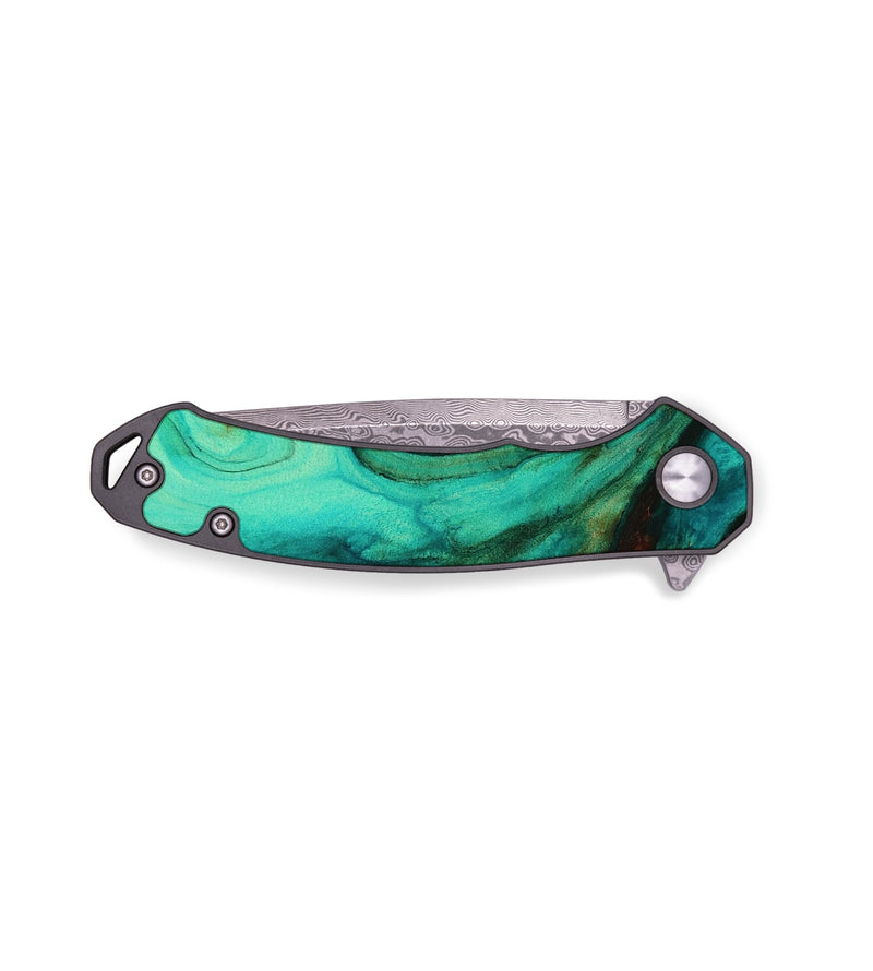 EDC ResinArt Pocket Knife - Ebony (Watercolor, 656166)