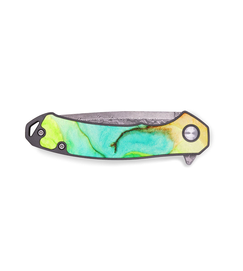 EDC ResinArt Pocket Knife - Charlene (Watercolor, 656221)