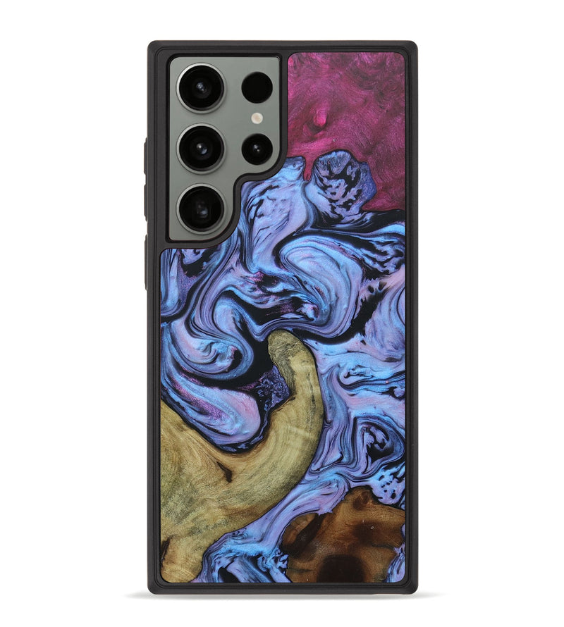 Galaxy S23 Ultra Wood+Resin Phone Case - Lewis (Mosaic, 656247)