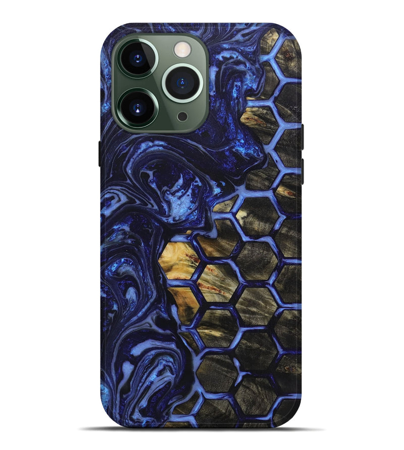 iPhone 13 Pro Max Wood+Resin Live Edge Phone Case - Adonis (Pattern, 656337)