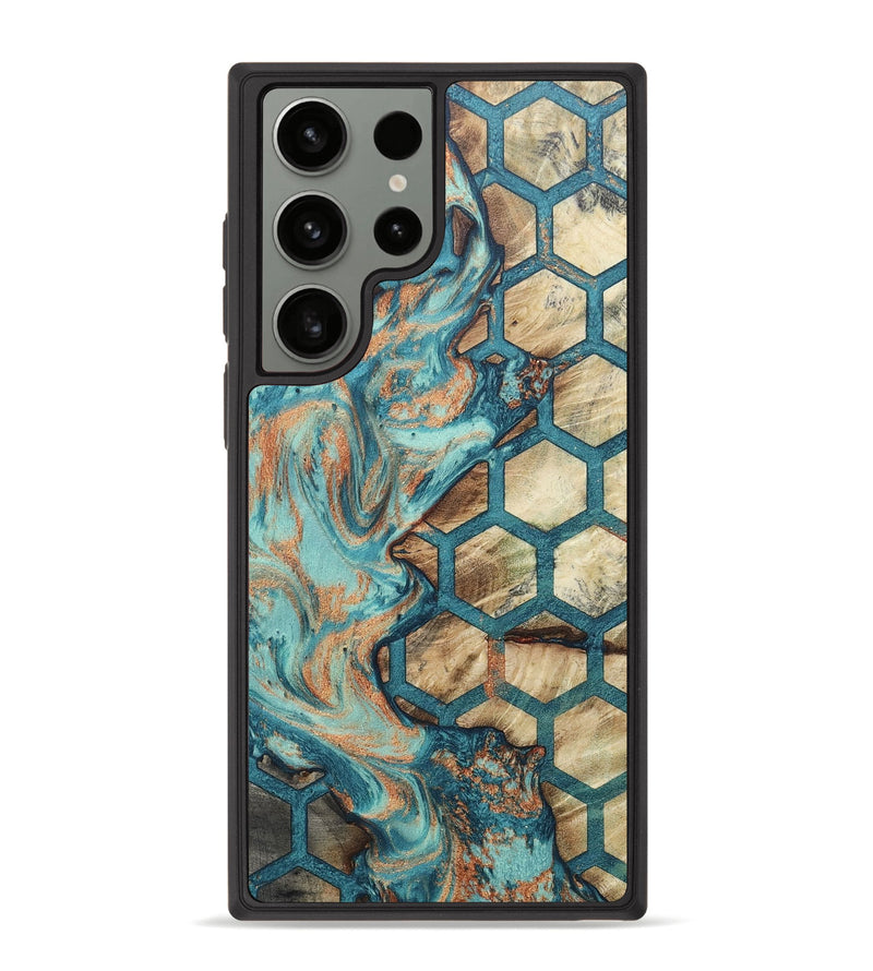 Galaxy S23 Ultra Wood+Resin Phone Case - Maverick (Pattern, 656502)