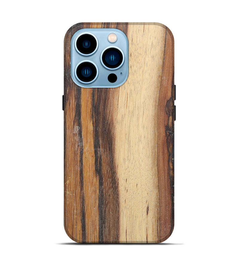 iPhone 14 Pro Wood+Resin Live Edge Phone Case - Ruben (Wood Burl, 656677)