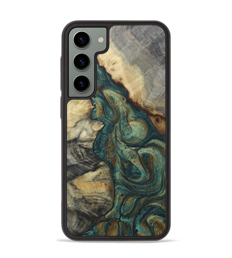 Galaxy S23 Plus Wood+Resin Phone Case - Claude (Green, 656712)
