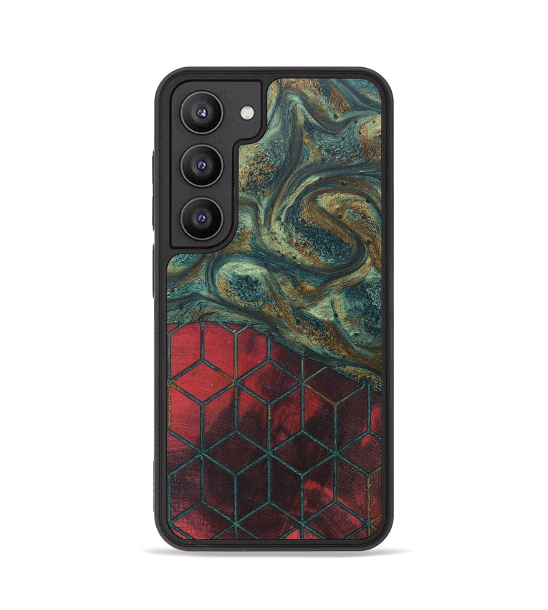 Galaxy S23 Wood+Resin Phone Case - Lottie (Pattern, 656740)