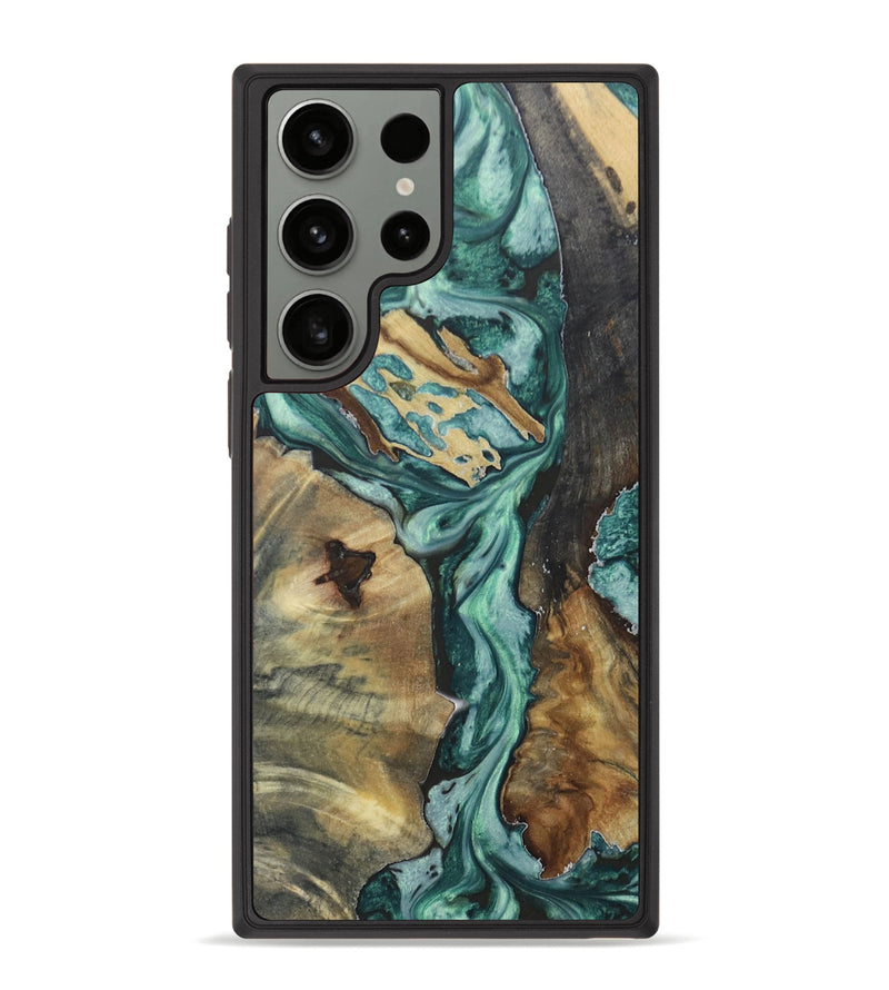 Galaxy S23 Ultra Wood+Resin Phone Case - Brian (Mosaic, 656791)