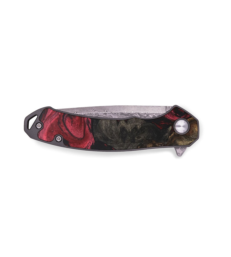 EDC Wood+Resin Pocket Knife - Makenna (Red, 656811)