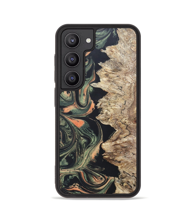 Galaxy S23 Wood+Resin Phone Case - Maximus (Green, 656890)