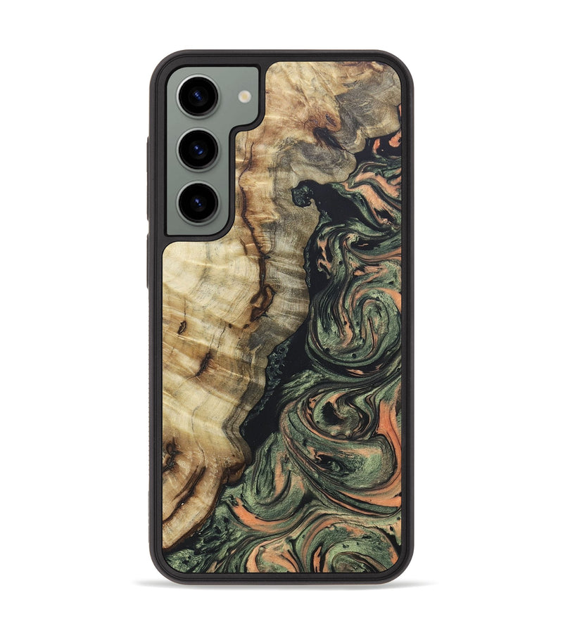 Galaxy S23 Plus Wood+Resin Phone Case - Anna (Green, 656904)