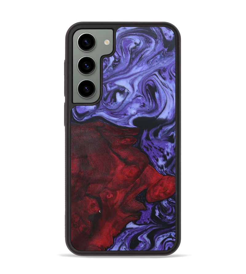 Galaxy S23 Plus Wood+Resin Phone Case - Keisha (Purple, 656917)