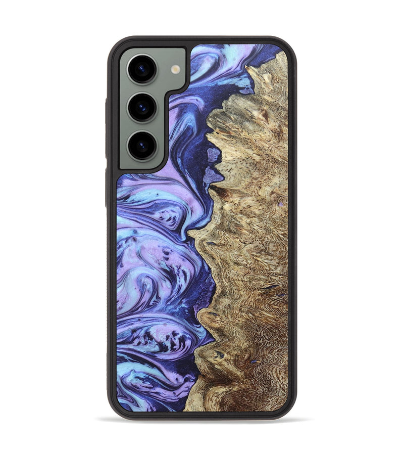 Galaxy S23 Plus Wood+Resin Phone Case - Claude (Purple, 656926)