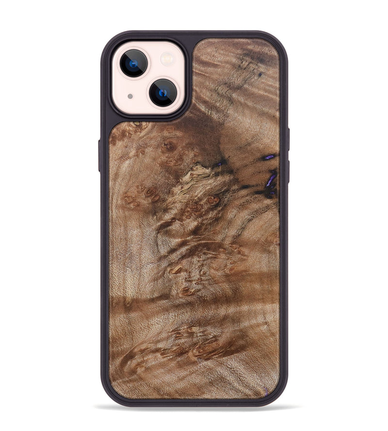 iPhone 14 Plus Wood+Resin Phone Case - Jacquelyn (Wood Burl, 656957)